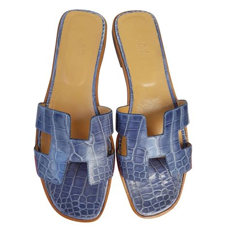 hermes croc sandals